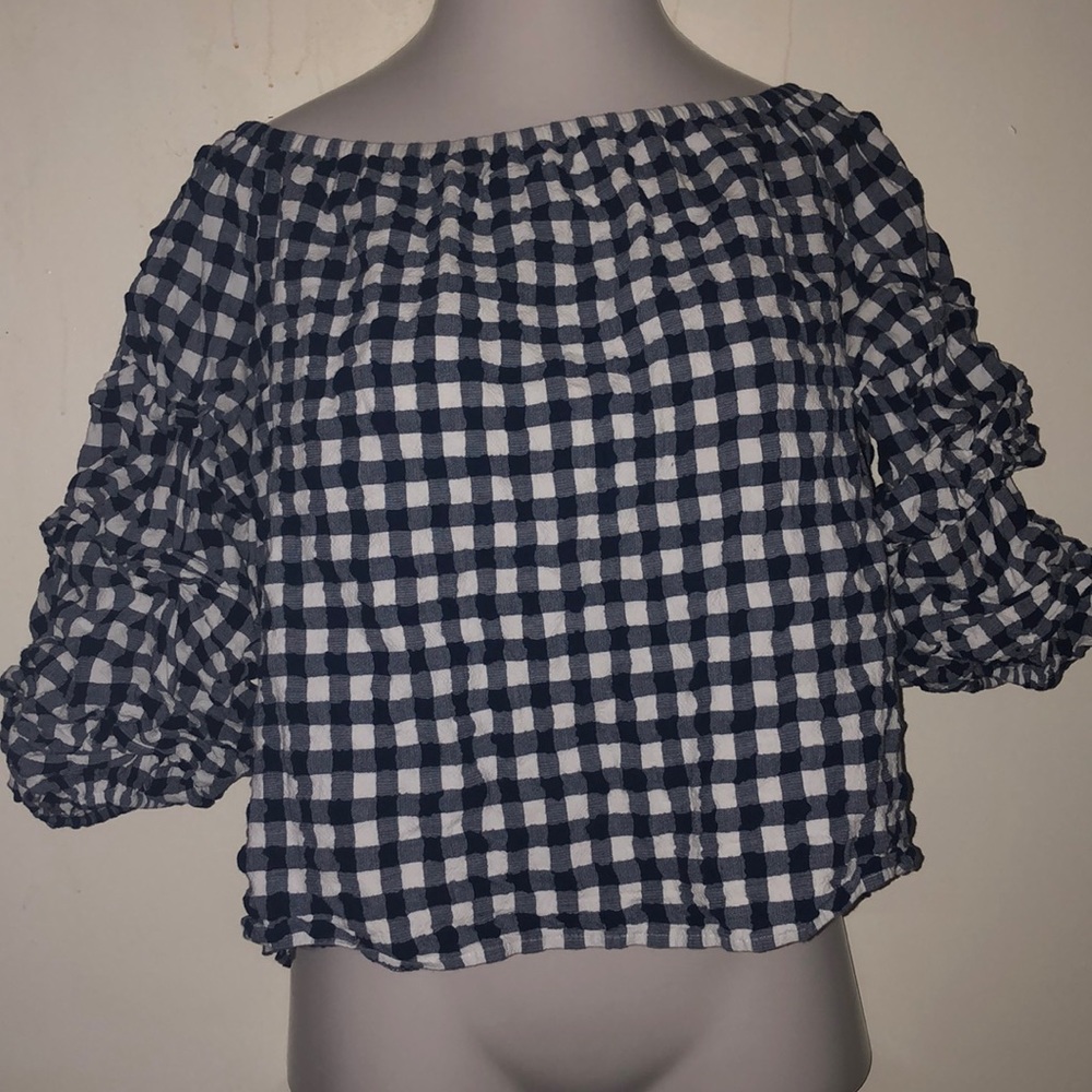 Gingham OTS Top